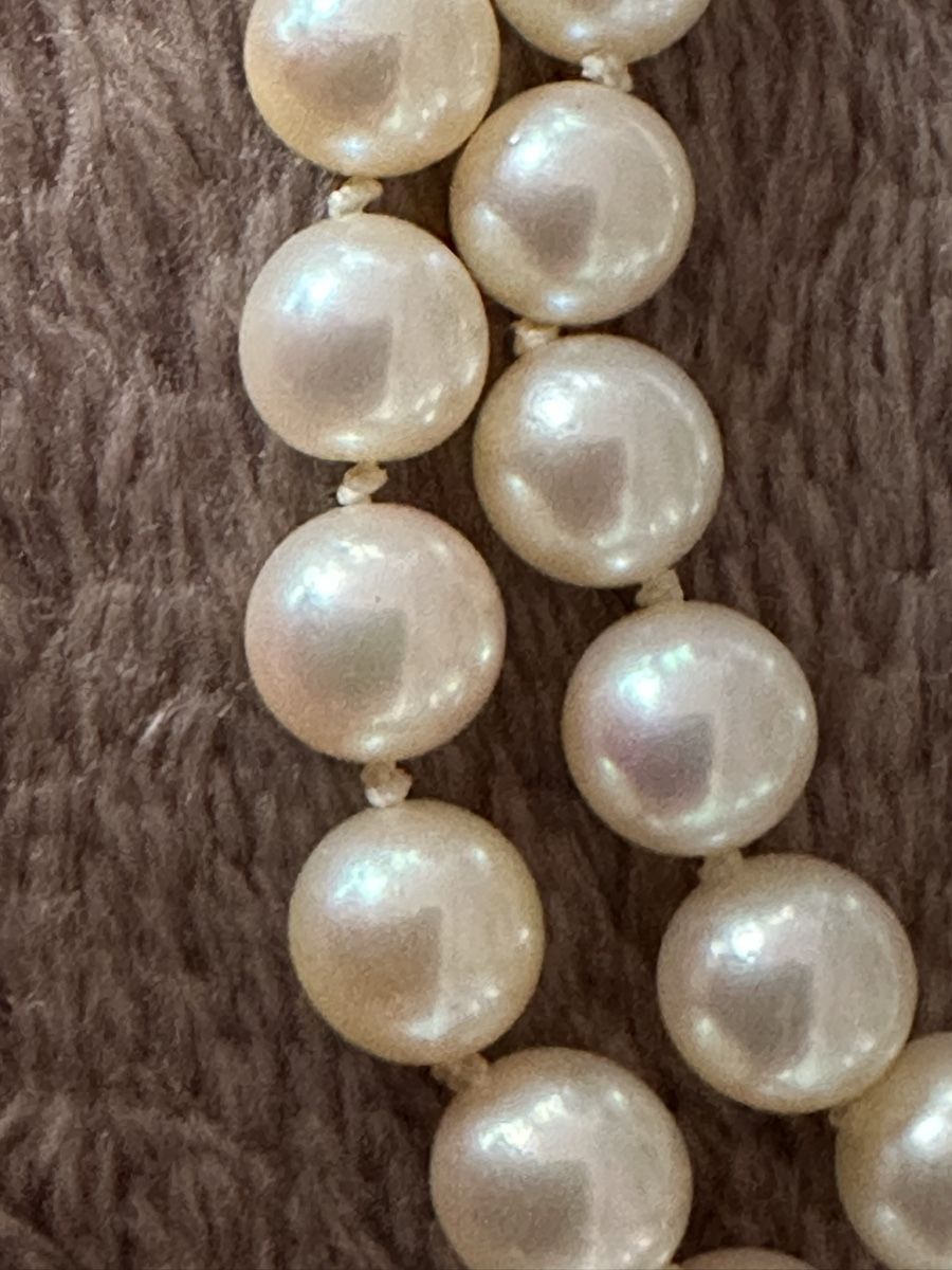 Catenine: Vintage Perlenkette mit Goldverschluss – Usato da Herbriggen venduto da Sehrazade 6