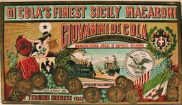DI COLA'S SICILY MACARONI 1890 - Manifesto originale