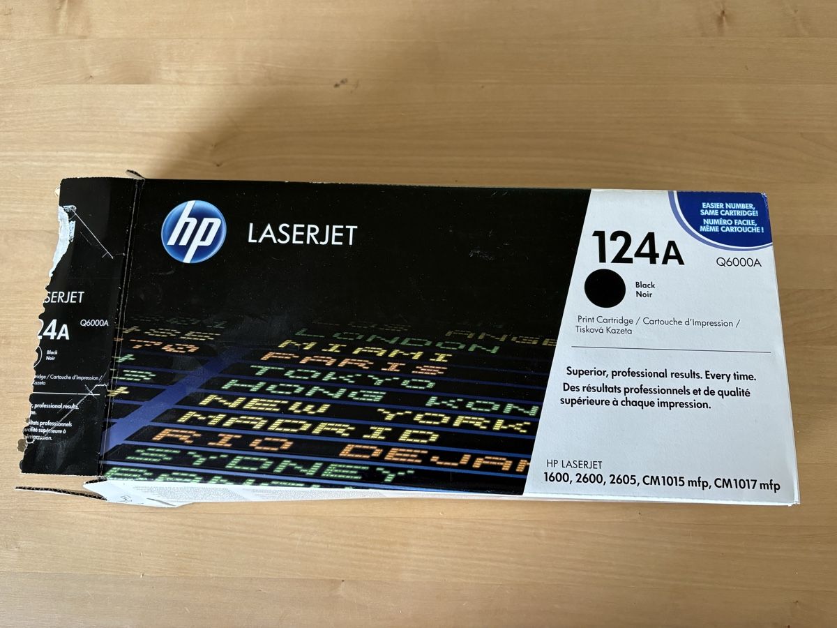 Hewlett Packard Cartucce per stampanti & toner: HP Original Toner 124A OVP Laserjet Drucker Computer Schwarz – Nuovo e nell'imballaggio originale da Gelterkinden venduto da Waedi4