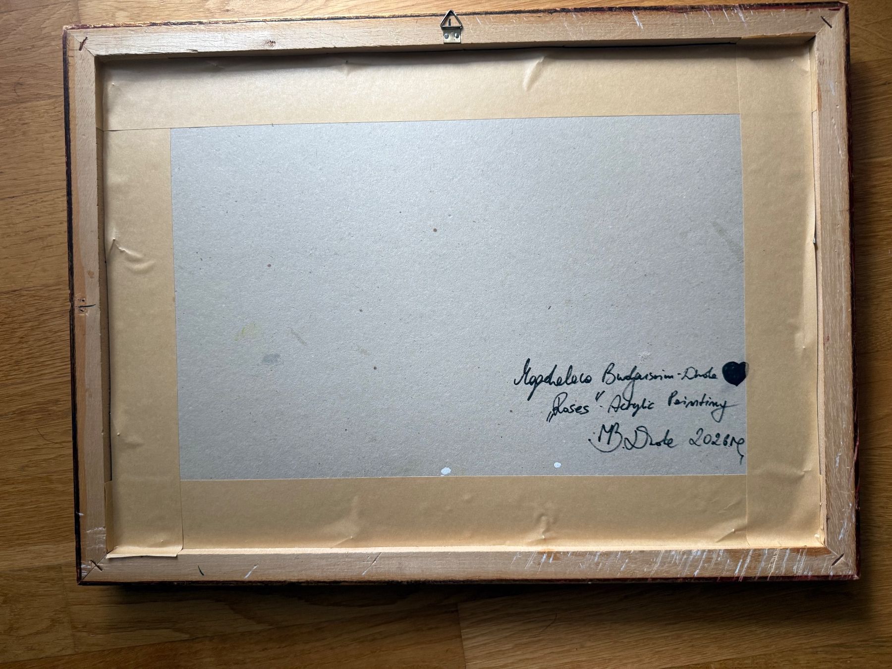 Dipinti: Original Acryl Gemälde Rosen - mit Rahmen , sofort bereit – Nuovo e nell'imballaggio originale da Schöftland venduto da M.B.Dudart 4