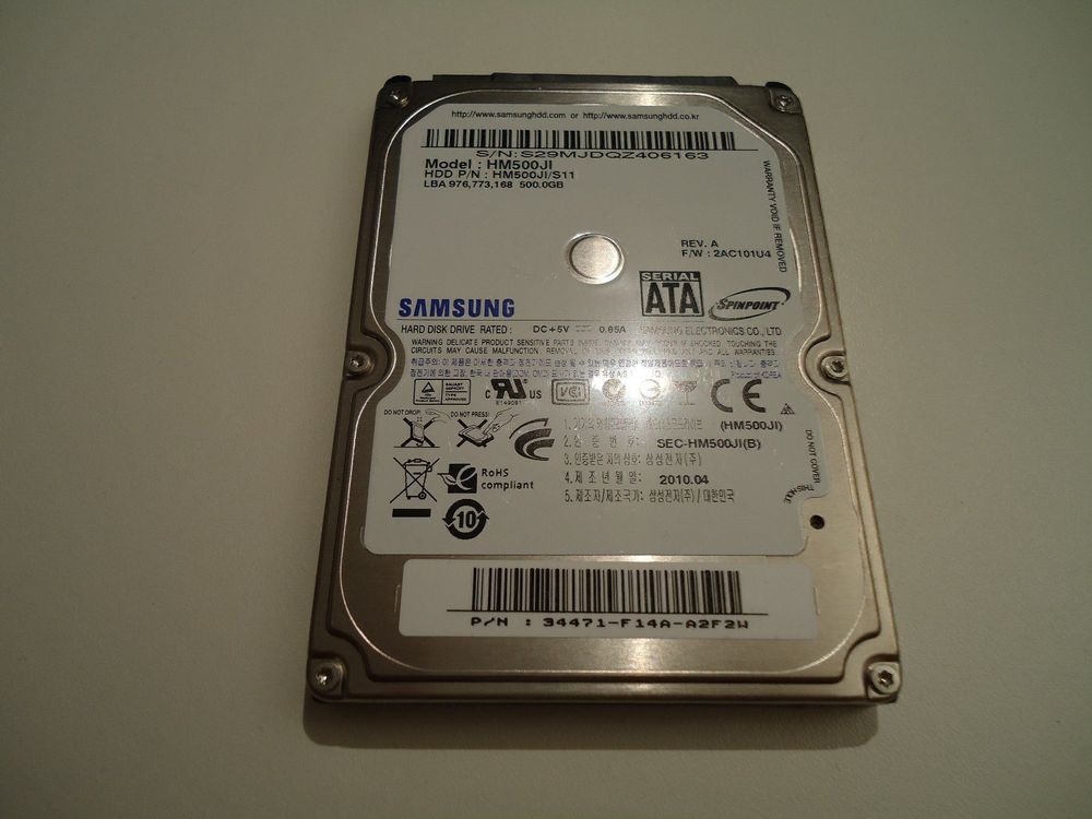 HDD Samsung 500GB S-ATA Notebook | Kaufen auf Ricardo
