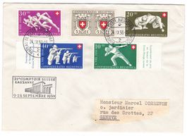 Lettre de Lausanne BPA A524 pour Genève le 24.IX.50