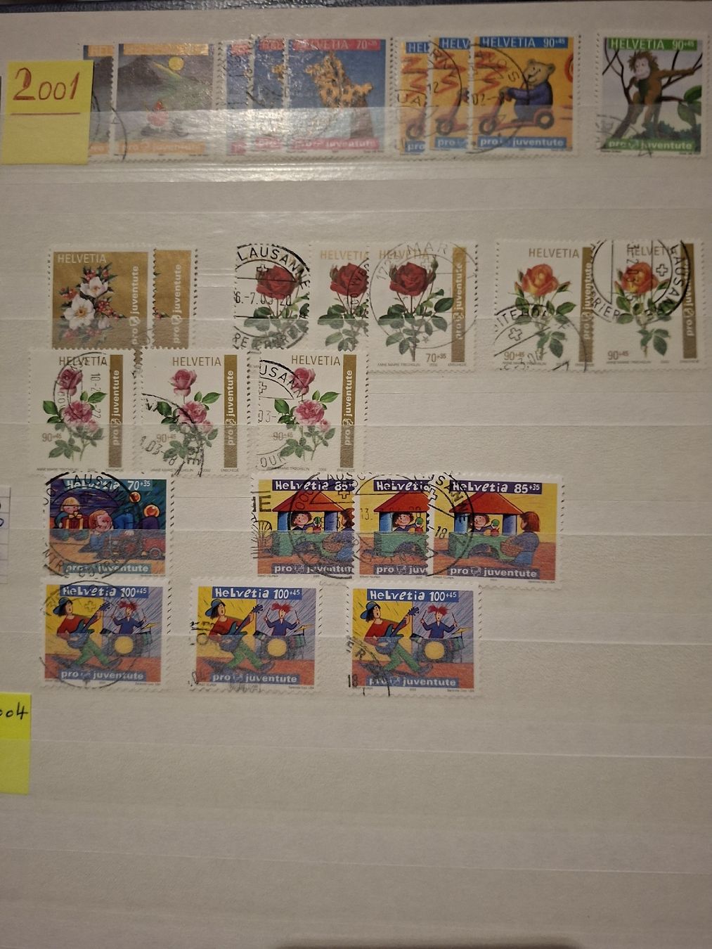 Tutti i francobolli: Pro Juventute Sammlung Dubletten 1946 - 2003 – Usato da Balgach venduto da SIMEON27 1