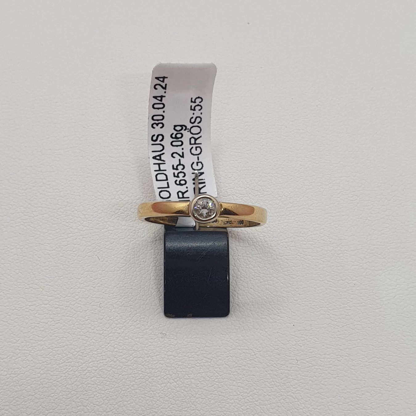 Anelli: Echt 18K Gold - Diamant Ring – Usato da Luzern venduto da Luzern-Goldhaus