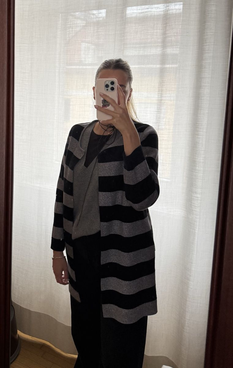 Maglioni & Felpe: Gestreifte Strickjacke mit Lurex M – Usato da Bellinzona venduto da mar_tgy6