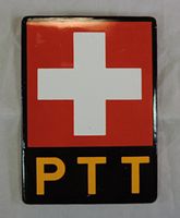 PTT Emailleschild, Briefkastenschild