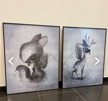 2x Mrs Mighetto Bilder mit Rahmen