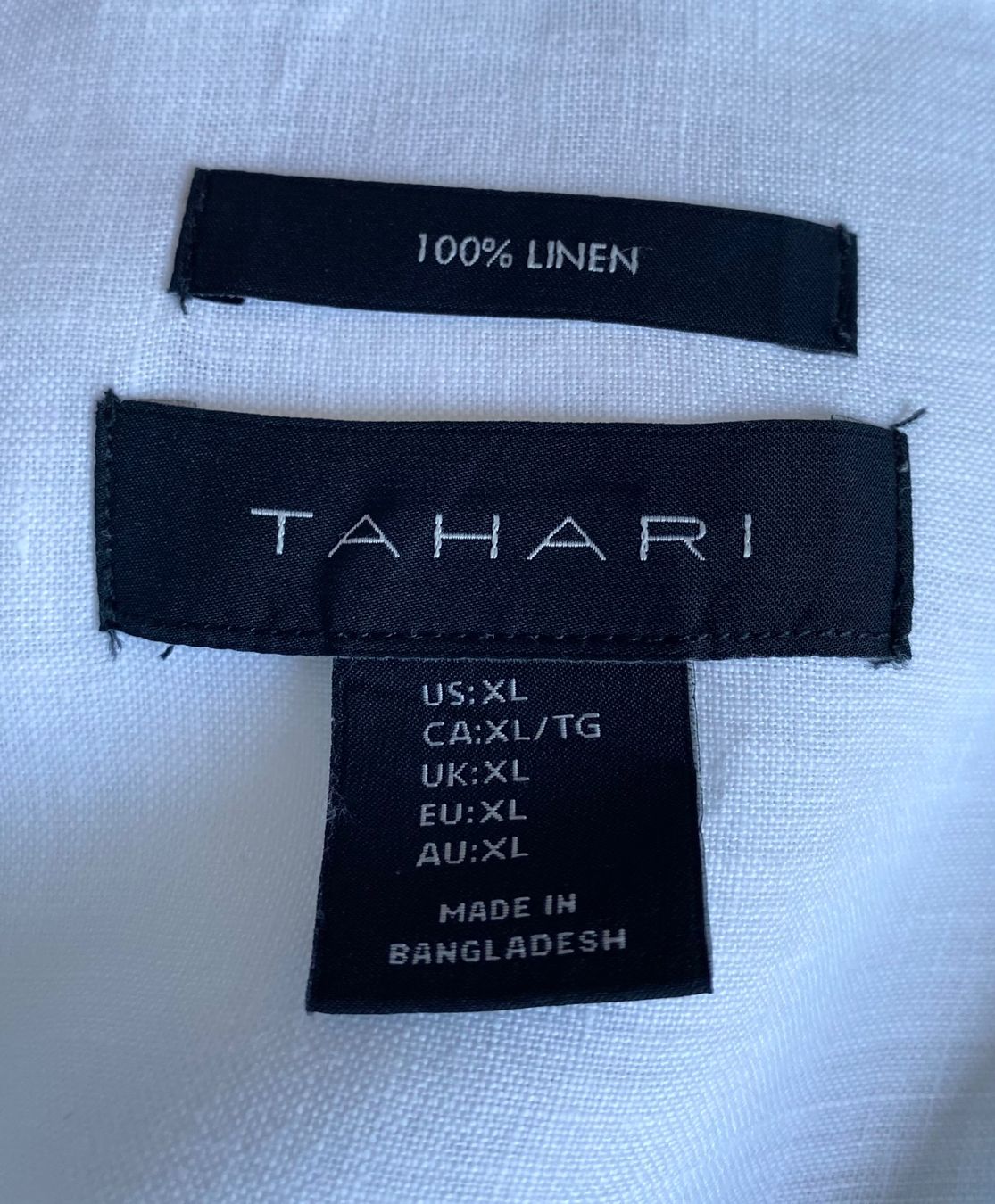 Camicette: TAHARI Hemdbluse aus Leinen Grösse XL – Usato da Oberwil BL venduto da Leni-Mischi 3
