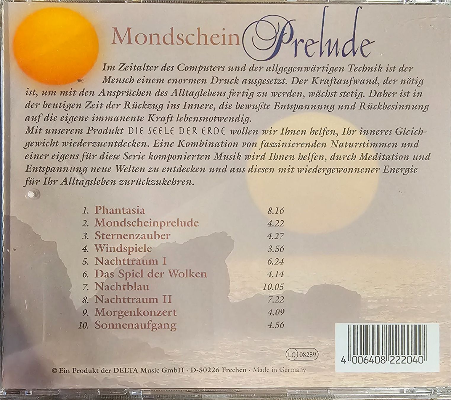 CD: Mondschein Prelude – Usato da Wahlen b. Laufen venduto da Cg10 1