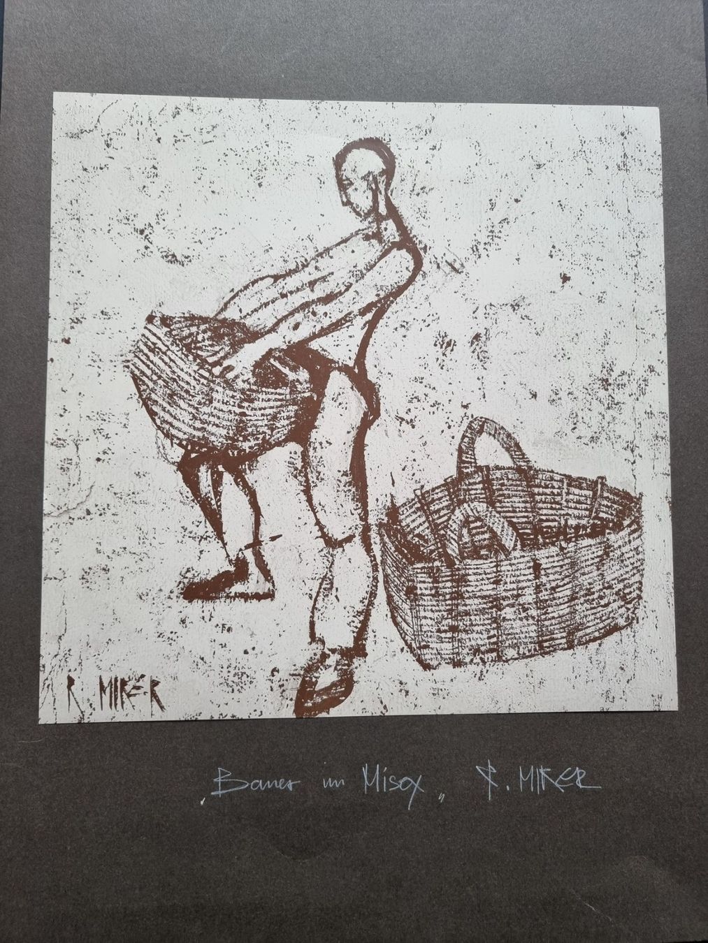 Poster & Bilder: RUDOLF MIRER KUNSTDRUCK HANDSIGNIERT – Gebraucht aus Gersau von grafik-kunst
