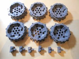 6 Lego Hartplastik Räder ( Set 178 )