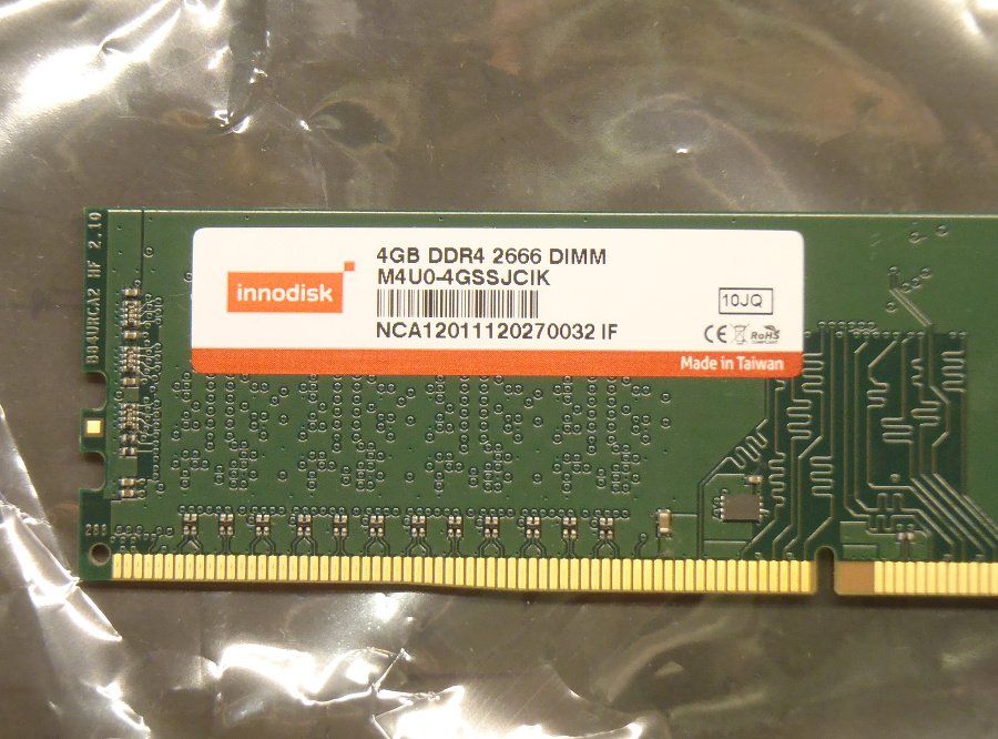Memoria / RAM: Innodisk 4GB DDR4 2666 DIMM RAM-Modul – Usato da St. Gallen venduto da KlondikeCH 2