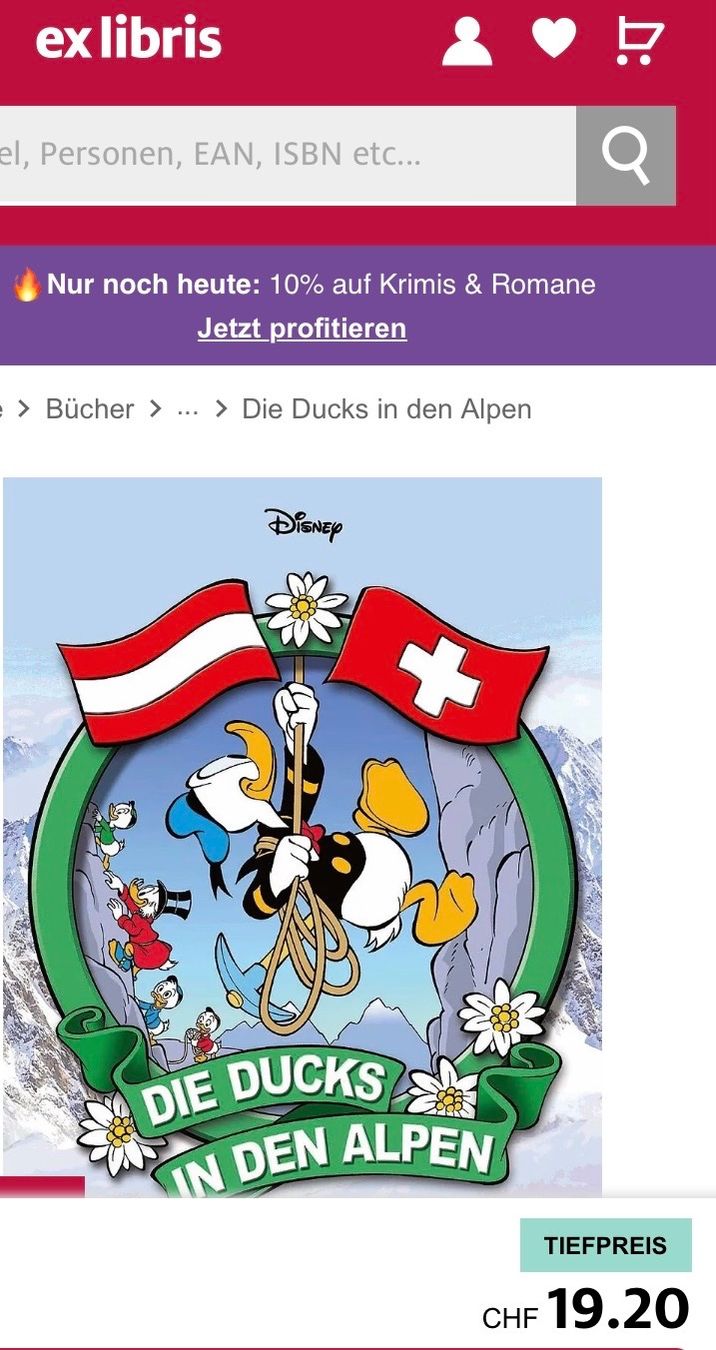 Fumetti: Die Ducks in den Alpen Comic Buch – Nuovo (secondo la descrizione) da Luzern venduto da Felicita_26 3