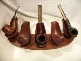 Pfeifenhalter mit 3 Pfeifen RO-EL aus Italien