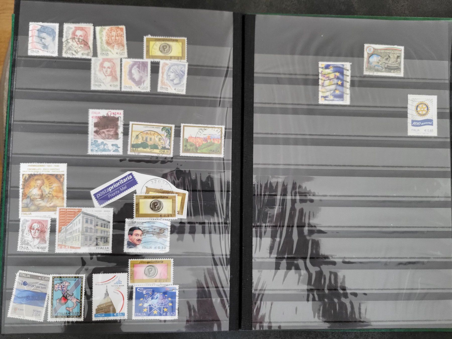 Alle Briefmarken: Sammlung Album - Italien – Gebraucht aus Rümlang von Turrin 8