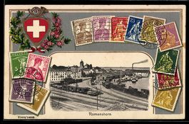 Passepartout-Präge-AK Romanshorn, Teila
