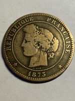 France, 10 centimes 1873 bronze