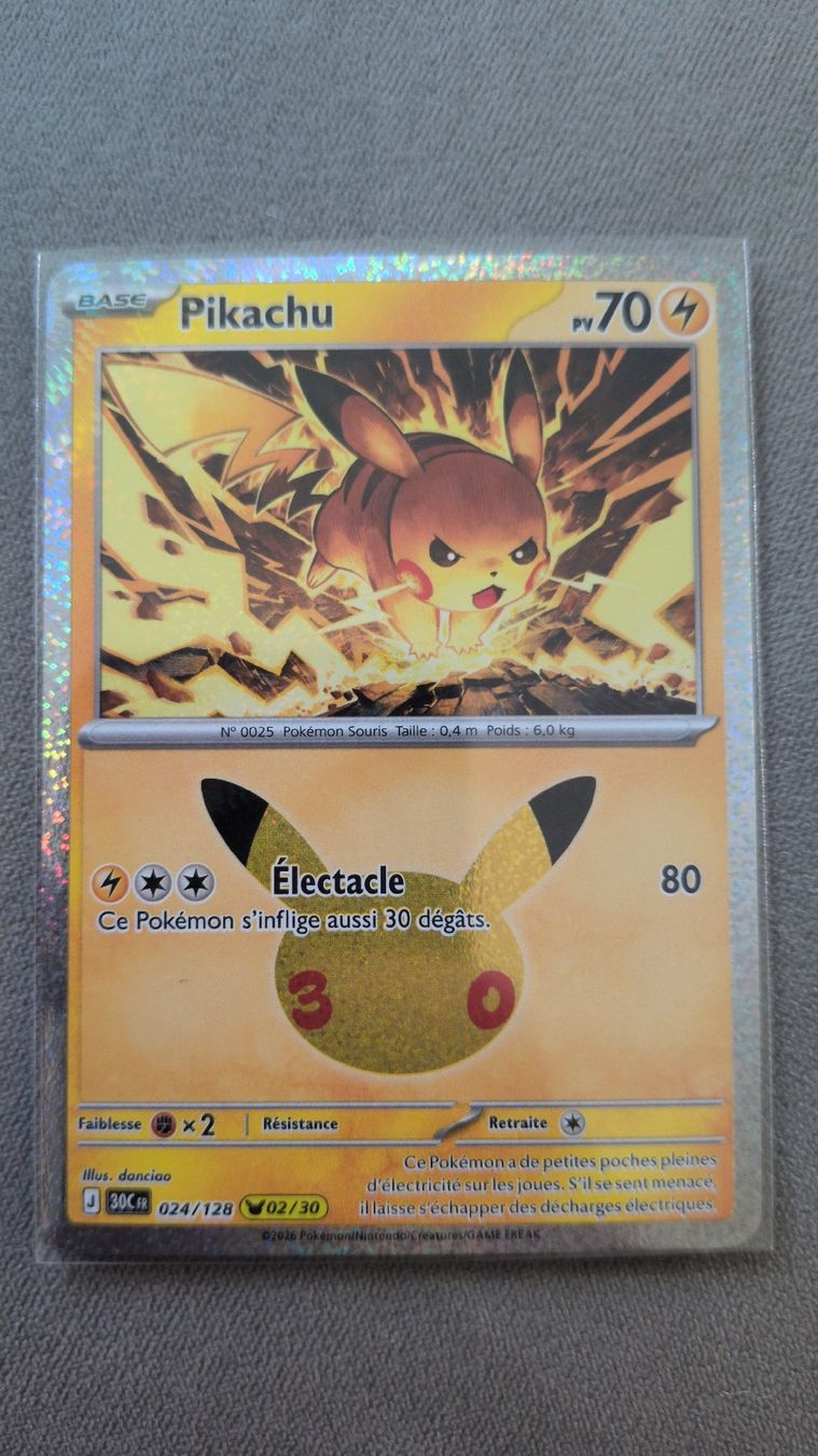 Pokémon Cartes à collectionner: Pikachu 024/128 30th FR – Neuf (Voir description) à Riddes par marioCro16