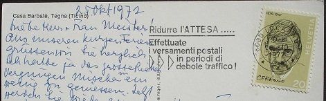 Ansichtskarten: TEGNA Casa Barbatè – Gebraucht aus Jona von philajona 1