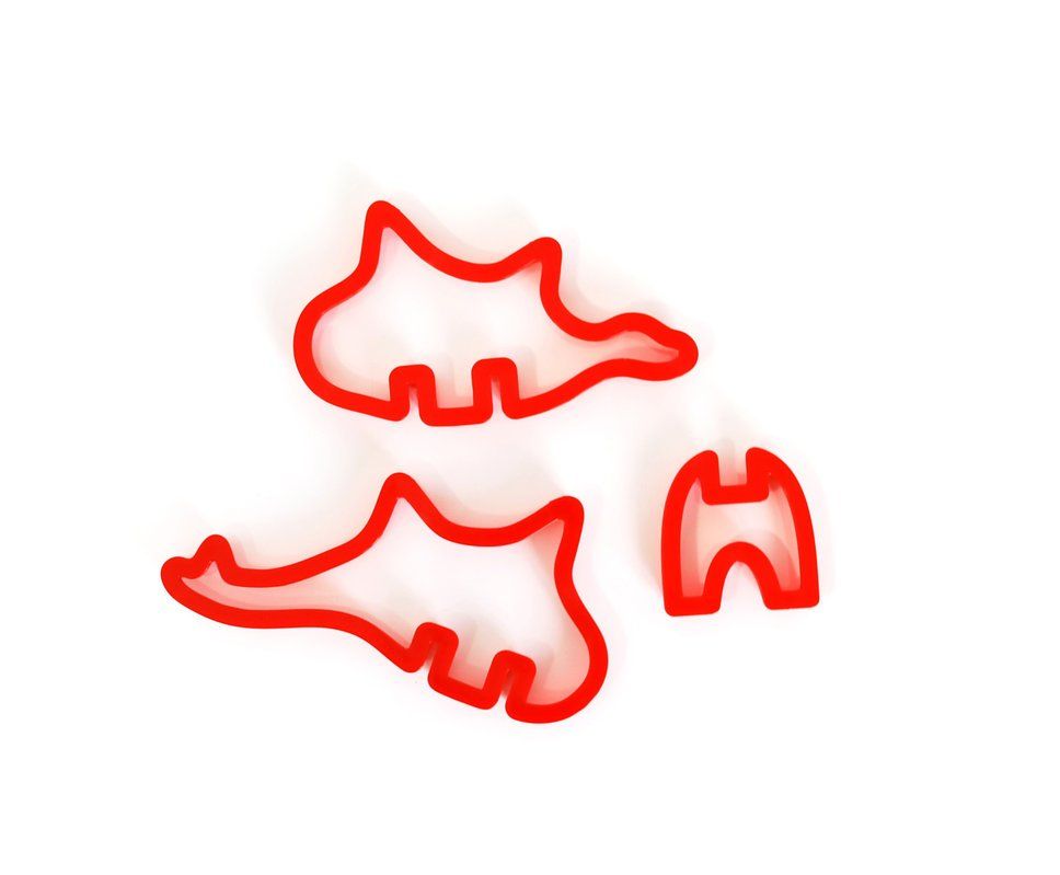 Teglie da forno: 3D Dinosaurier Cookie Cutters 3er-Set – Nuovo e nell'imballaggio originale da Schwyz venduto da mucholoco 1