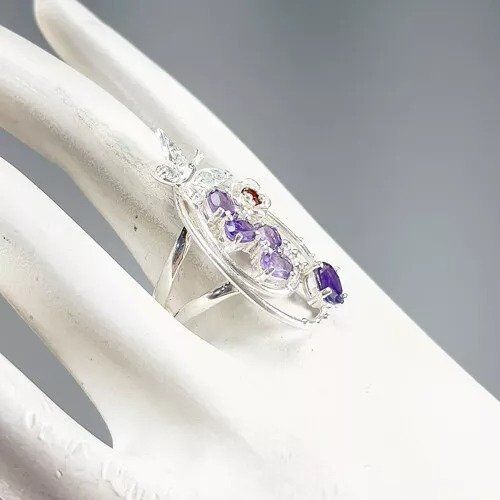 Anelli: Schmetterling Amethyst Silber Ring G60 Bague Argent Papillon – Nuovo (secondo la descrizione) da Prilly venduto da ilyria73 5
