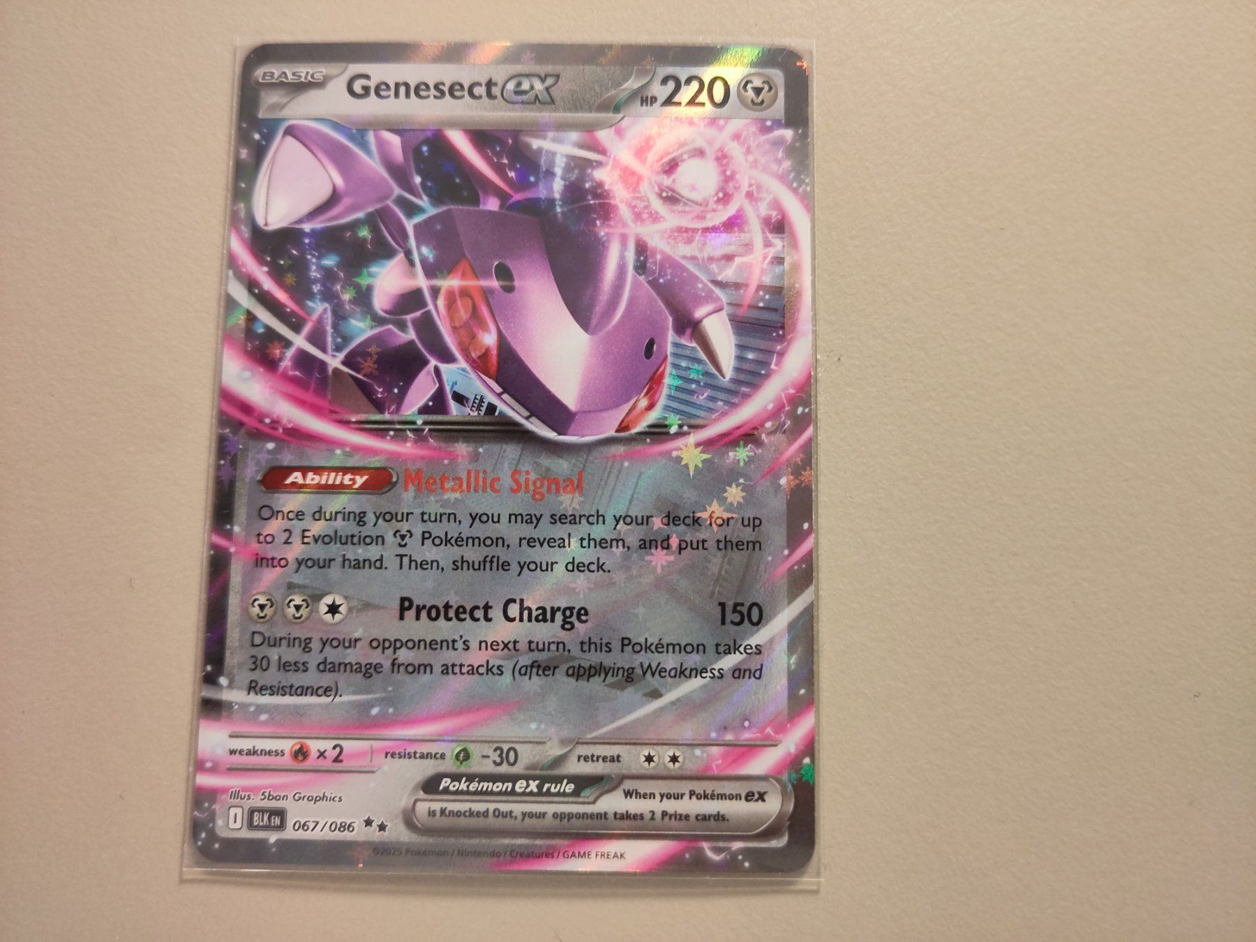 Pokémon Carte collezionabili: Black Bolt Genesect EX 67/86 - EN – Nuovo (secondo la descrizione) da Bern venduto da gil_rkx8
