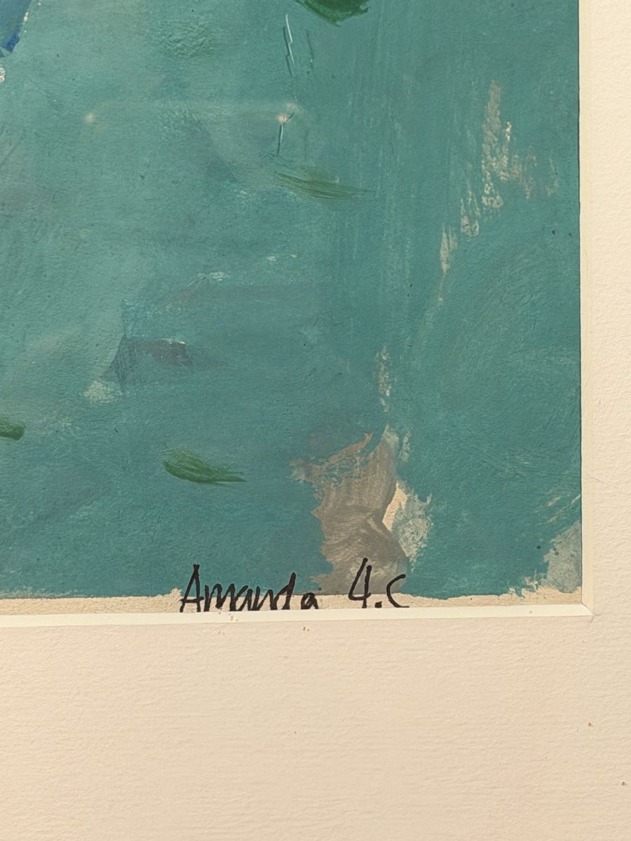 Dipinti: Framed Abstract Expressionist Painting - Signed Artwork – Usato da Lausanne venduto da vas_cdb2 3