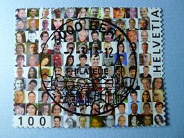2013 Sondermarke Gesichter ET Vollstempel