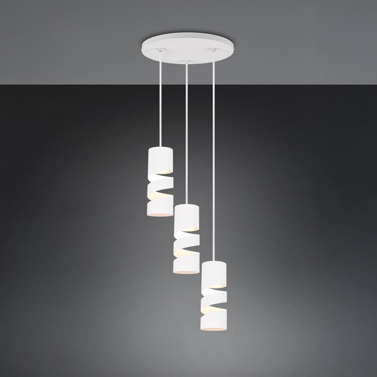 Lampadari & plafoniere: Pendelleuchte, Weiss, 3 Spots, 28 cm Ø – Nuovo (secondo la descrizione) da Kreuzlingen venduto da Smart-Light