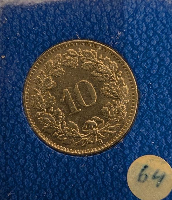Tutti le monete: 10 Rappen 1964 – Usato da Arch venduto da coinsandmore 1