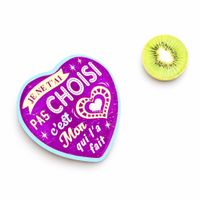 Lot 2 Magnete Kühlschrank Herz Kiwi