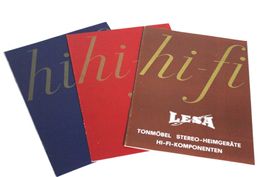 3x LESA - KATALOGE, originale von 1966