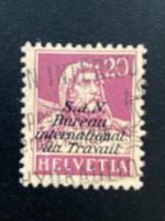Schweiz Ämter BIT 1923 20 Rp. Tellkopf Aufdruck Bureau gest.