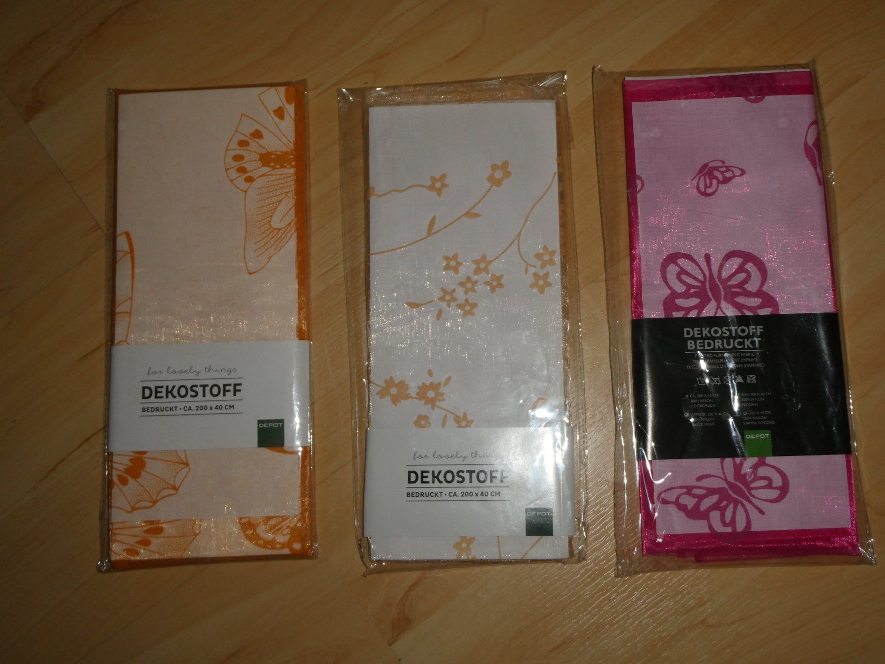 Stoffe: Stoff Deko 3x – Neu und originalverpackt aus Mels von KOSL