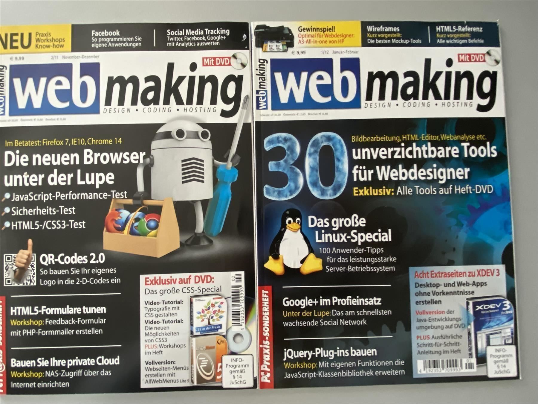 Riviste & Magazine: 8x webmaking Fachmagazine – Usato da Langwiesen venduto da Restposten-24 2