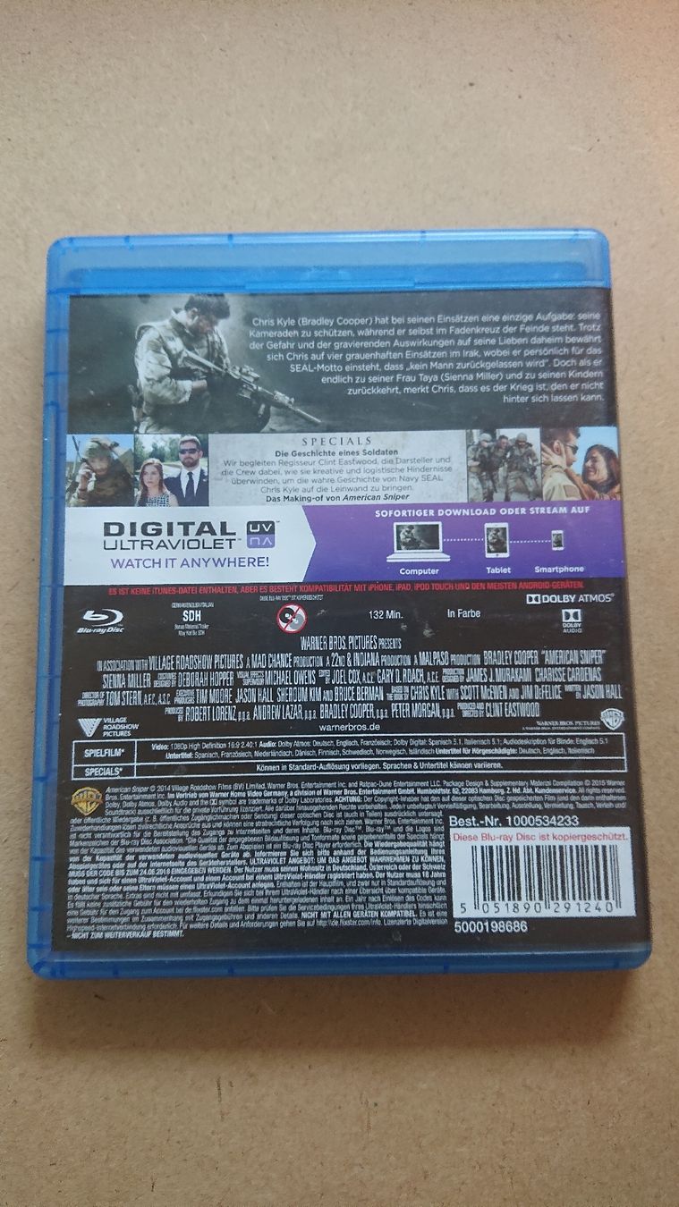 Tous les DVDs: American Sniper Blu-ray  – D'occasion à Chur par FreakofRarity 1