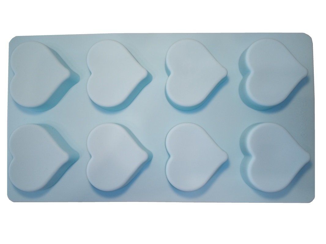 Teglie da forno: Silikon Backform 8 Herzen - 28.5 x 15.5 x 2 cm - Violett – Nuovo e nell'imballaggio originale da Werdenberg venduto da EXA-Homeware 2