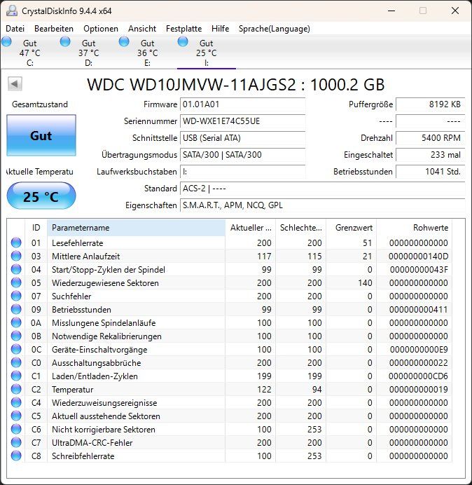 Western Digital Disques durs: WD Elements 1 TB externe Festplatte – D'occasion à Gurzelen par daenu_1236 3