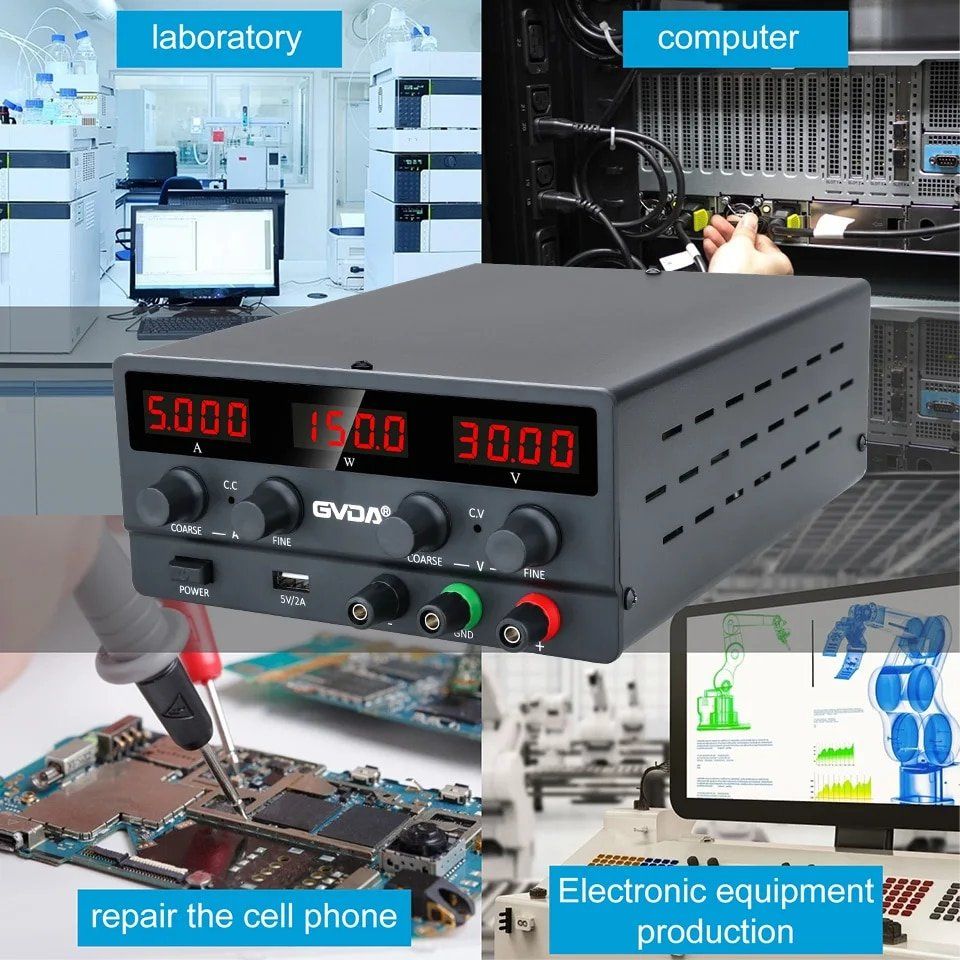 Componenti elettronici: Stabilisator Geregelte Labor Netzteil Einstellbar Schalter – Nuovo e nell'imballaggio originale da Genève venduto da Top-Trend 6