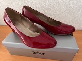 Gabor Pumps cherry Lack Gr. 6 1/2 Top Zustand