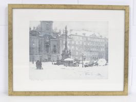 Originale Radierung - Wien im Winter | 1920–1950