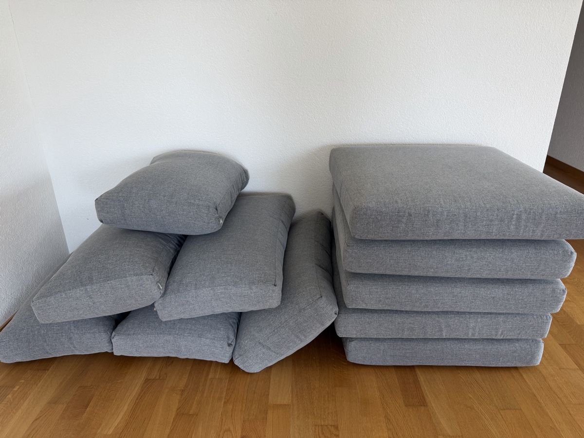 Divani: Balcony Lounge Set: Corner Sofa, Table, & Bench – Usato da La Tour-de-Peilz venduto da HOTMI00 8