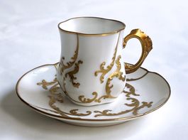 LIMOGES*MOKKATASSE & UNTERTASSE*SET*2-tlg.*****