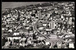 AK Kreuzlingen, Luftaufnahme des Ortszentrums