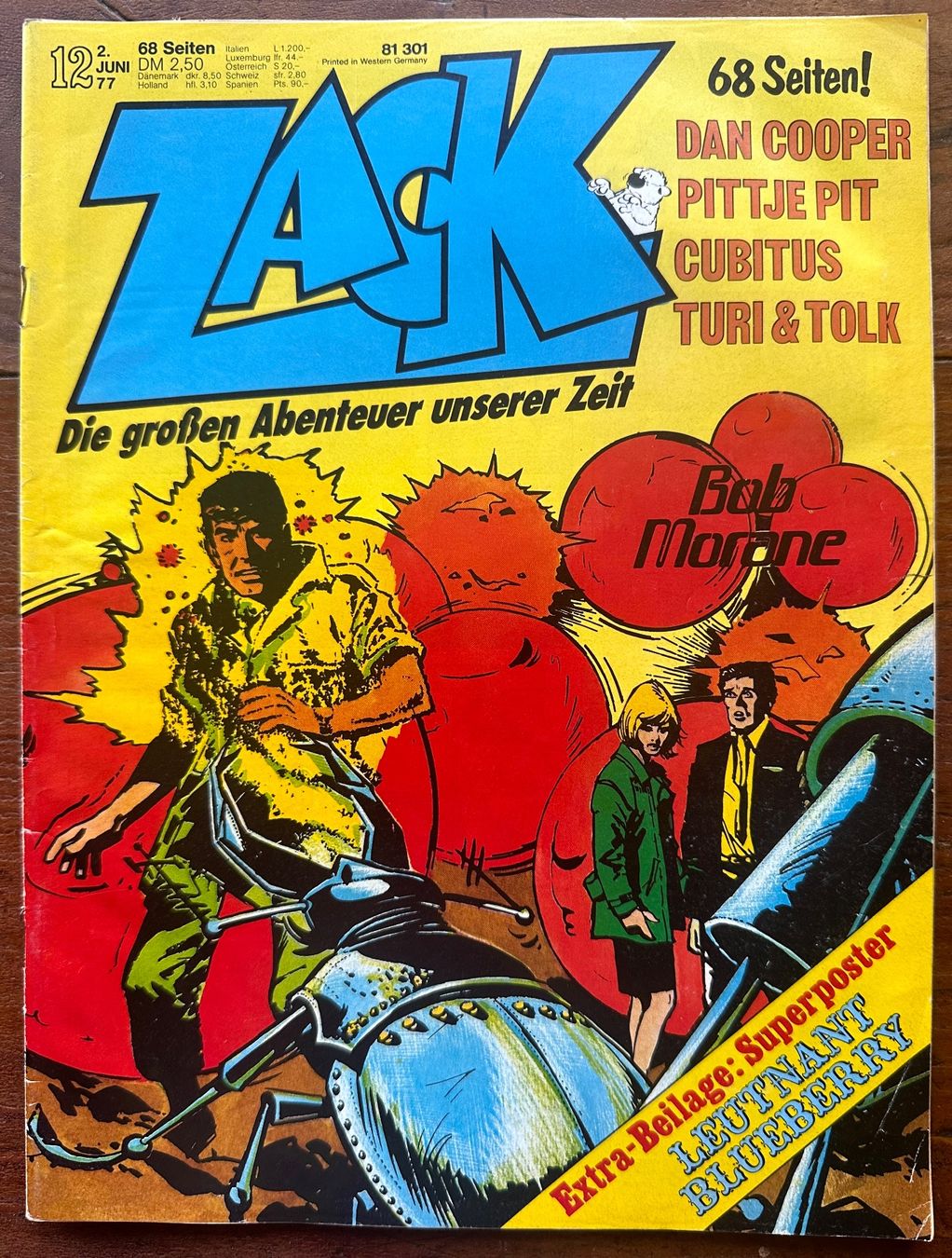 Comics: Zack Nr. 12  2.6.1977, hunderte Comics ab 1.- – Gebraucht aus Seltisberg von quadartswiss