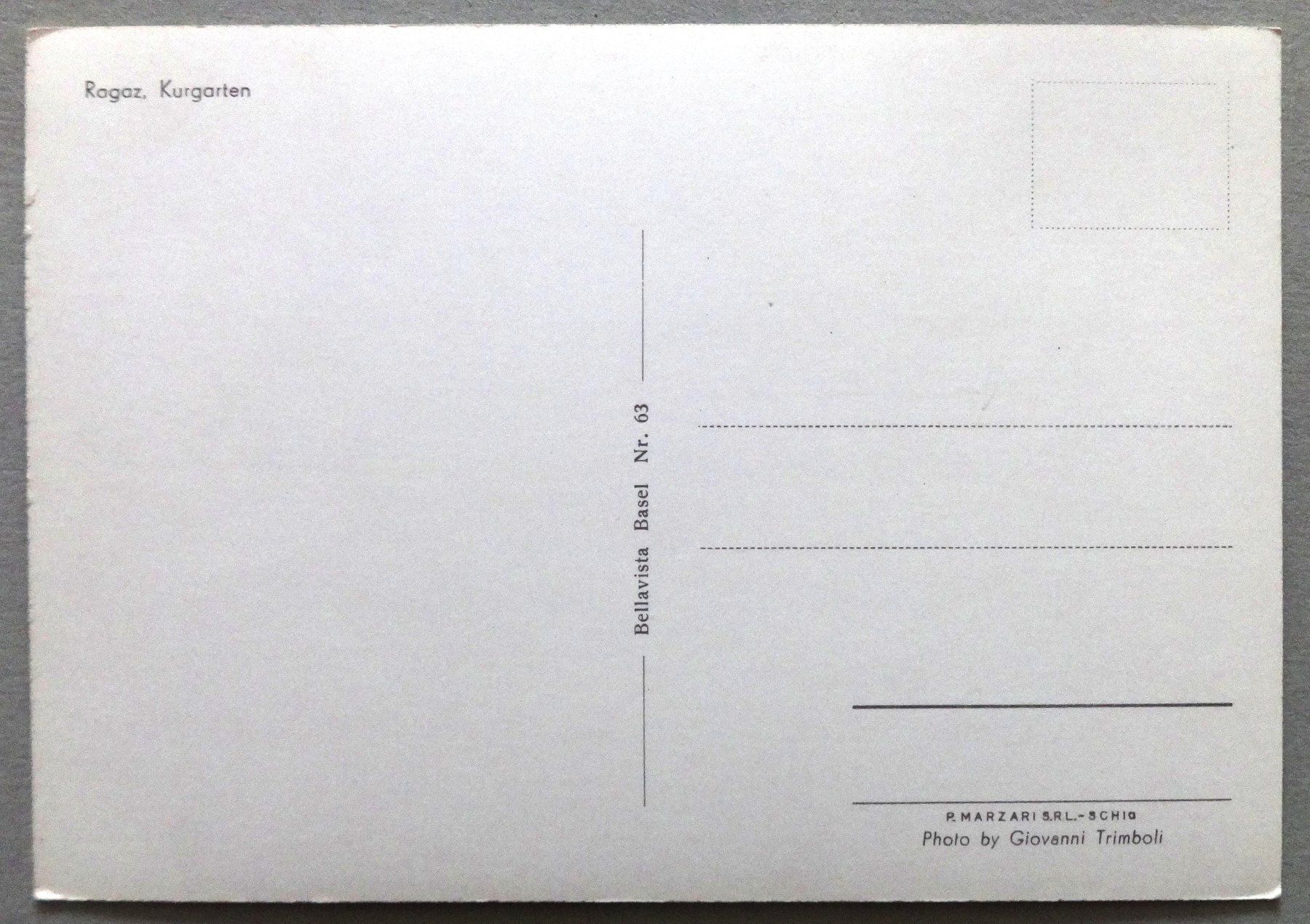 Cartes postales: Ragaz, Kurgarten – D'occasion à Fétigny par Billy2miny 1