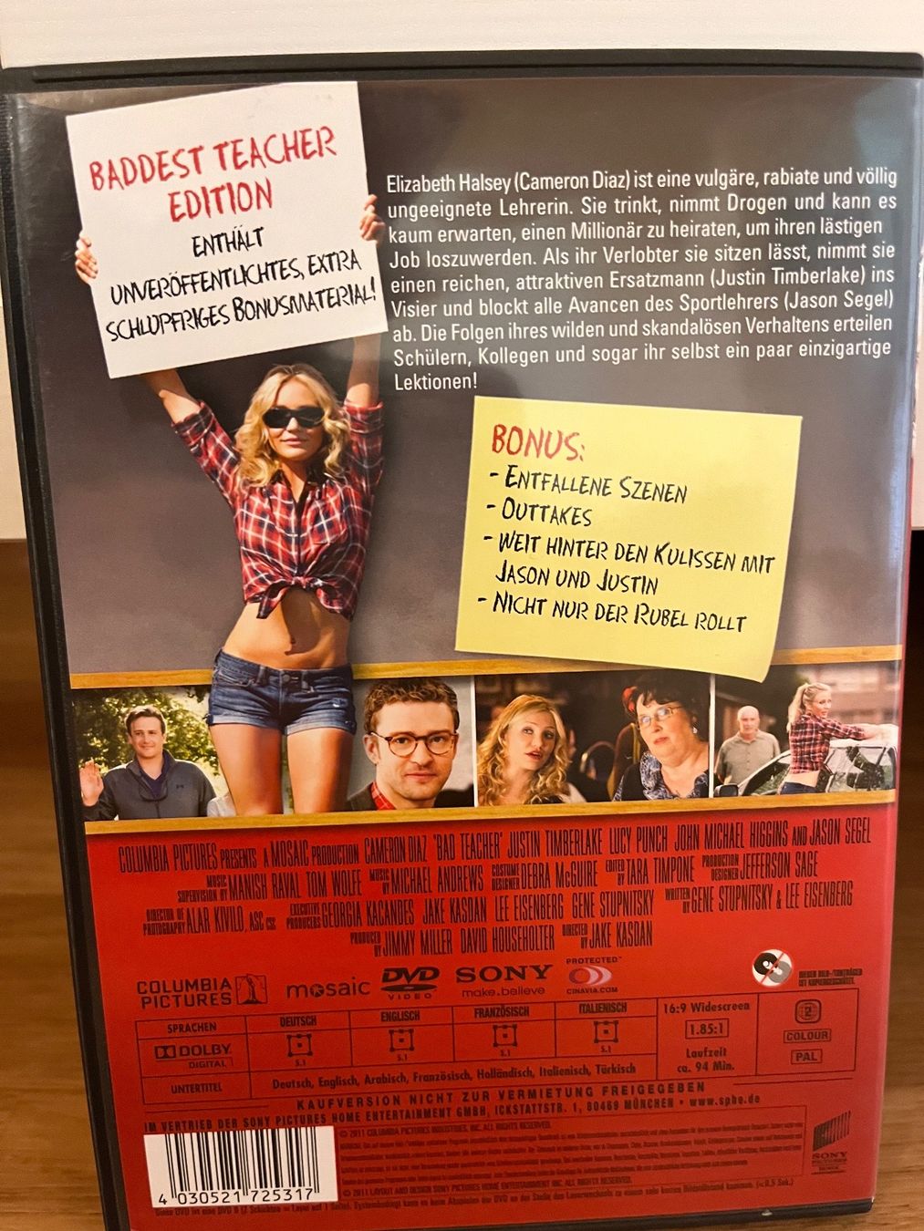 Tutti i DVDs: Bad Teacher – Usato da Lauenen b. Gstaad venduto da Nagi1 1