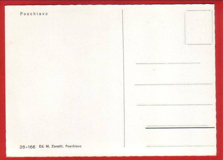 Cartoline postali: POSCHIAVO, DORFPLATZ, GROSSFORMAT – Usato da Grüningen venduto da Kartenlaube 1