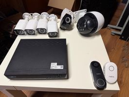 Reolink PoE Überwachungsset – NVR, 6 Kameras & Video-Tür