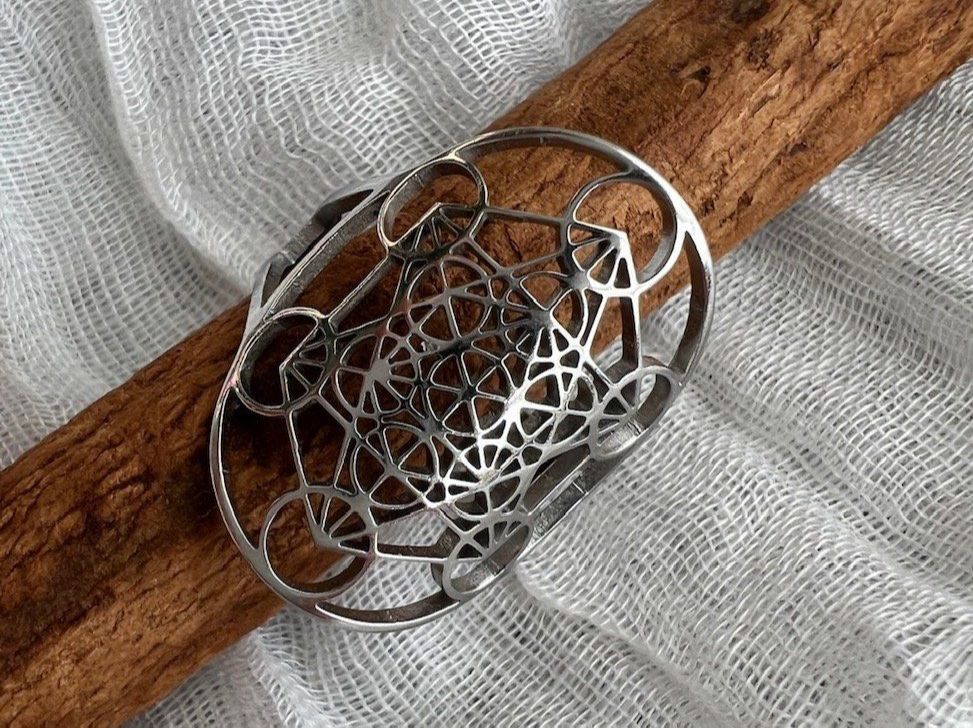 Anelli: Bague en acier inox Metatron - Metatron ring – Nuovo (secondo la descrizione) da Pully venduto da sunaddict